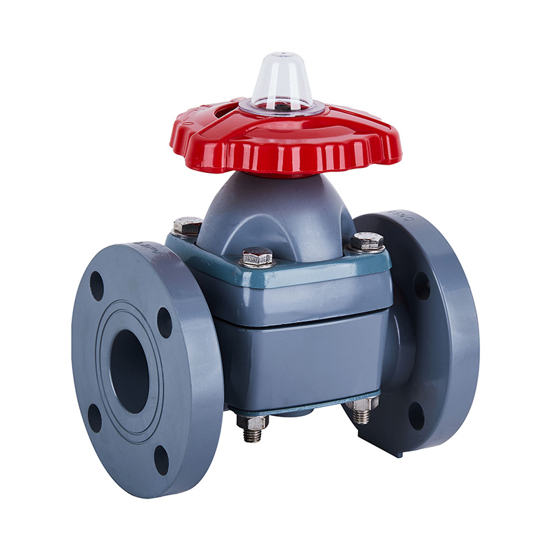 PVC-C G41F-10V 法兰式隔膜阀DN20、DN32-150  20A、32A-150A日标